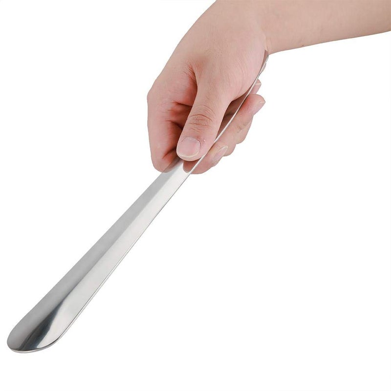 JADPES Long Shoe Horn, 11.8" Professional Stainless Steel Long Handled Shoe Horn Metal Shoe Horn Long Handle Shoe Horn for Men Women Seniors Elderly - Image 2